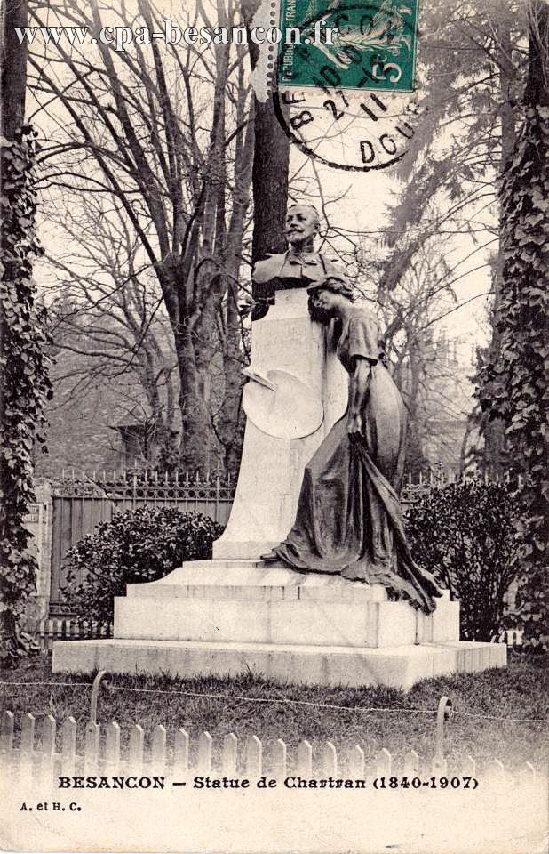 BESANÇON - Statue de Chartran (1840-1907)